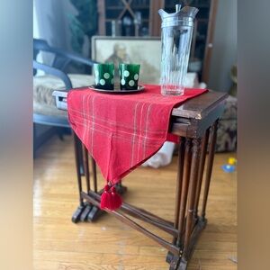 VINTAGE Woven Tartan Runner